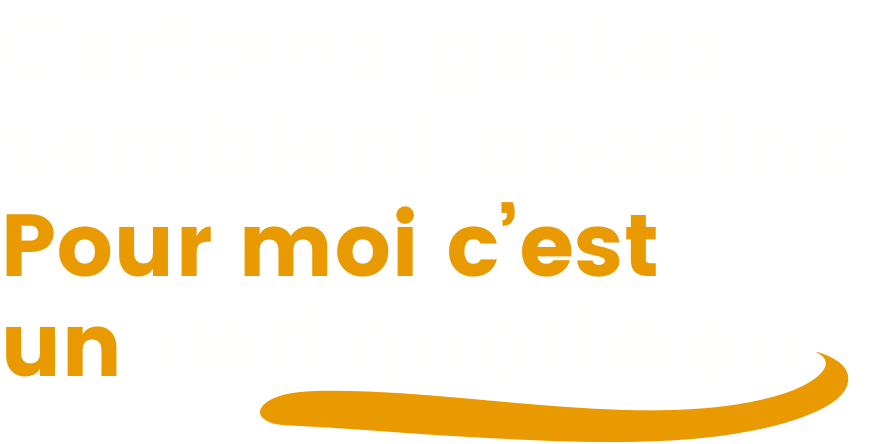 Certains gestes semblent anodins. Pour moi c'est un défi quotidien.